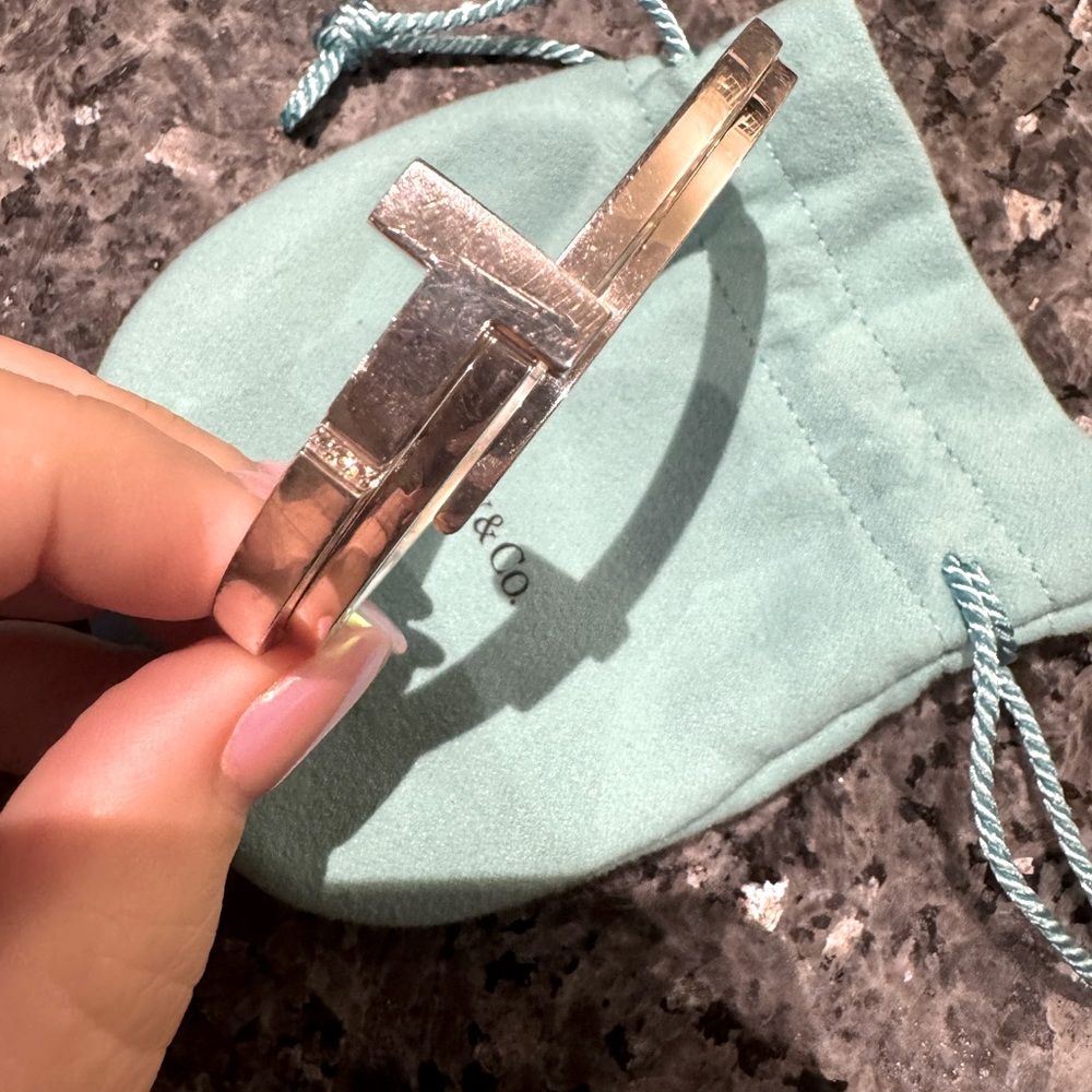 Tiffany T Bracelet with diamonds
